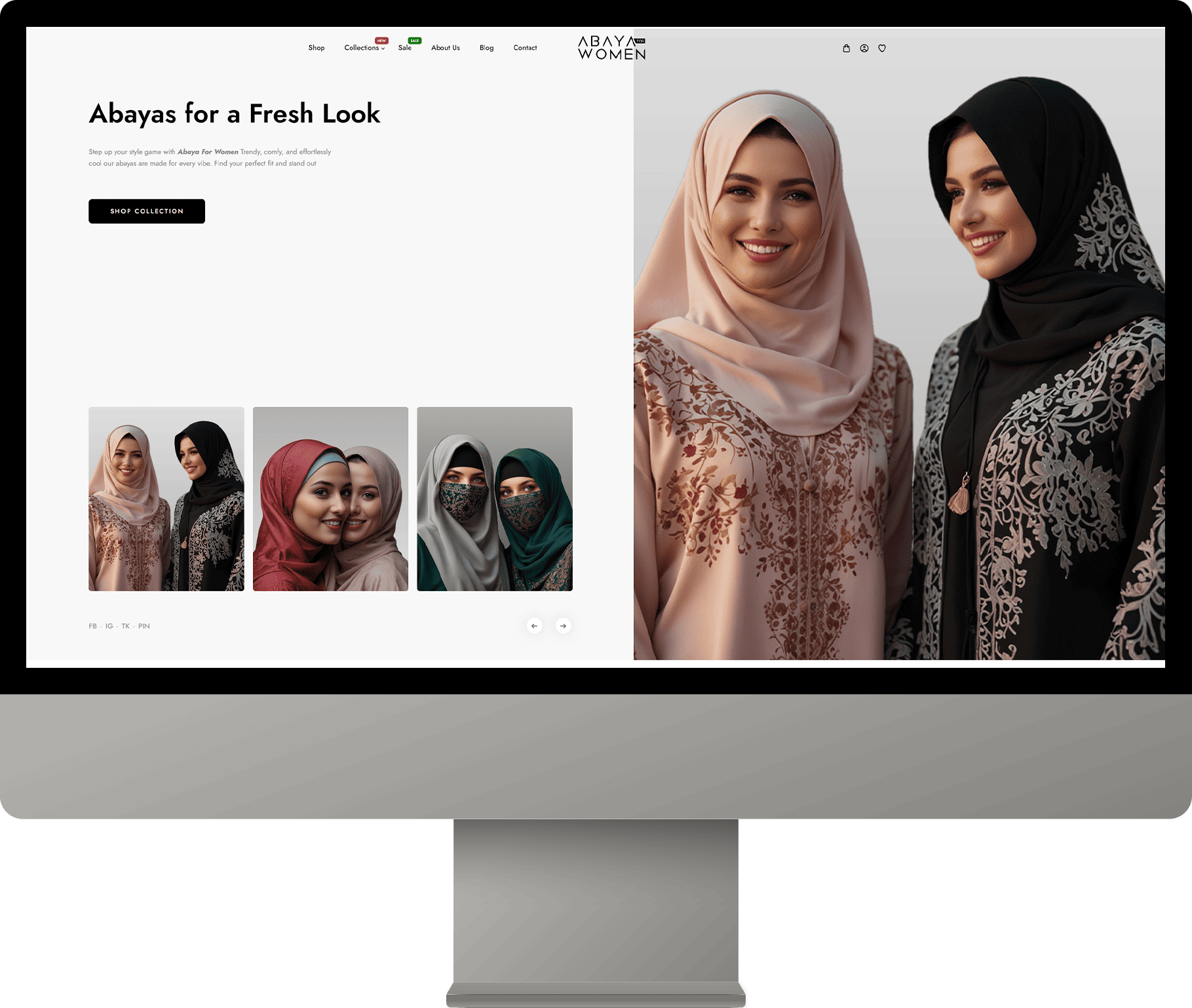An editorial storefront